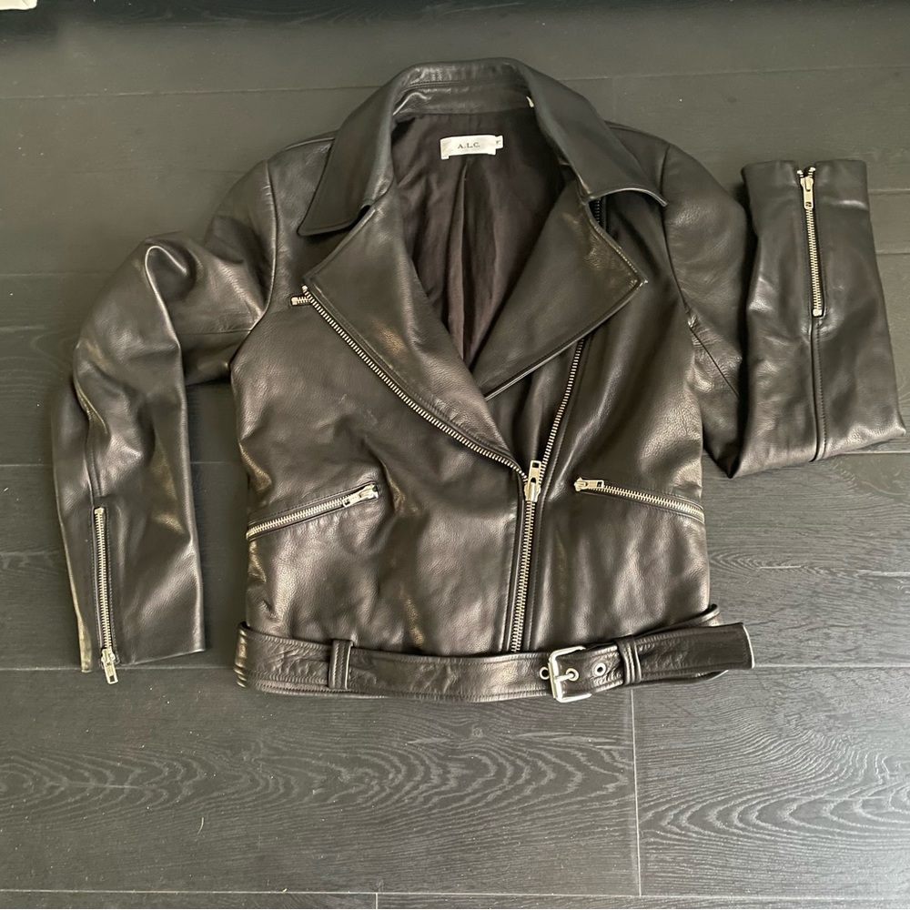 A.L.C. Moto leather jacket, size 6